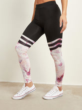 Color Block Printed Activewear Leggings